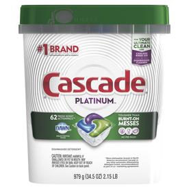 UPC 037000977261 product image for Cascade Dishwasher Detergent Platinum Fresh Scent 62ct | upcitemdb.com