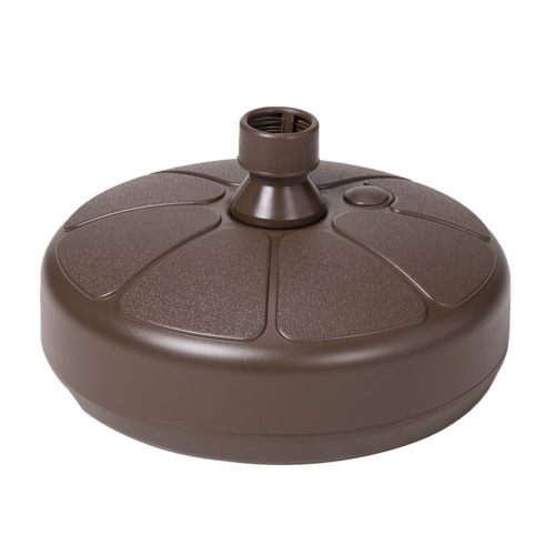 Adams USA Earth Brown Patio Umbrella Base in the Patio Umbrella Bases