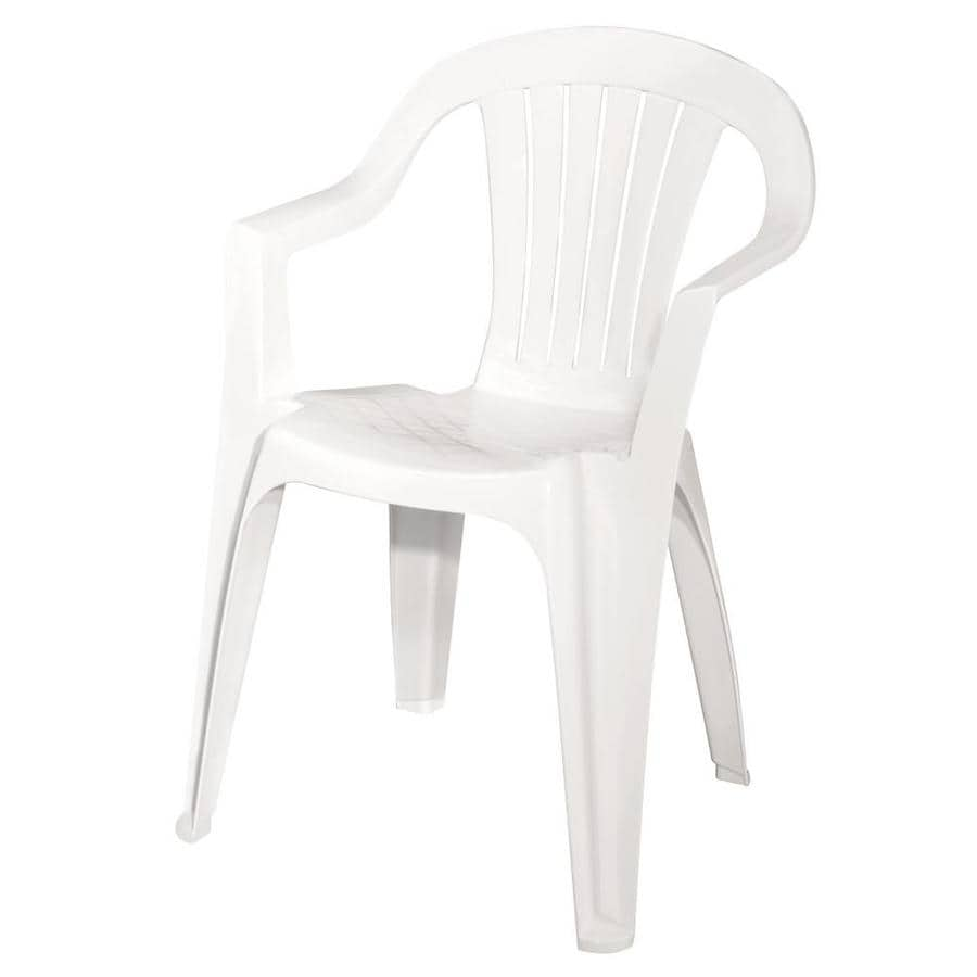 Adams Manufacturing ADAMS MFG WHITE RESIN STACK CHAIR at Lowes