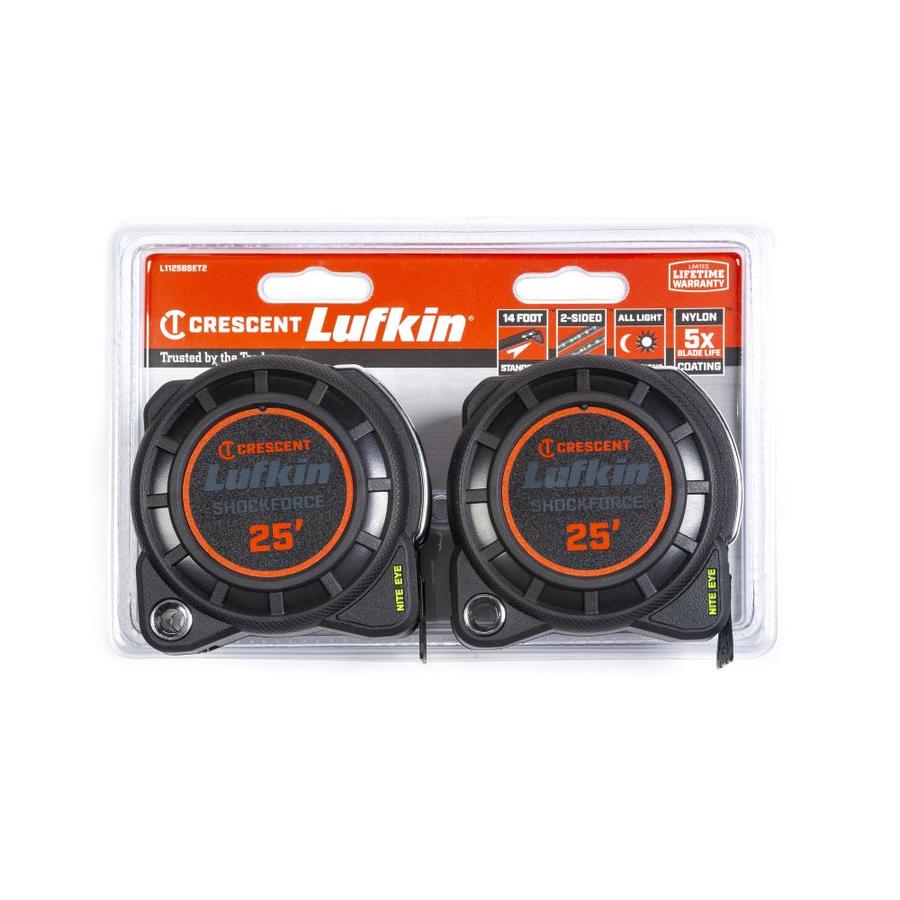 Lufkin Shockforce Nite Eye Pack 25 Ft Tape Measure In The Tape Measures Department At Lowes Com