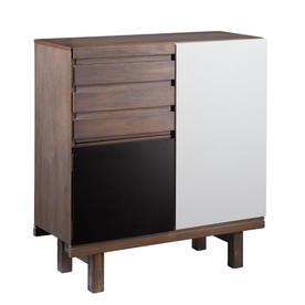 Contemporary Modern Office Cabinets At Lowes Holly Martin Chaz Burnt Oak White Black 7 Shelf Office Cabinet
