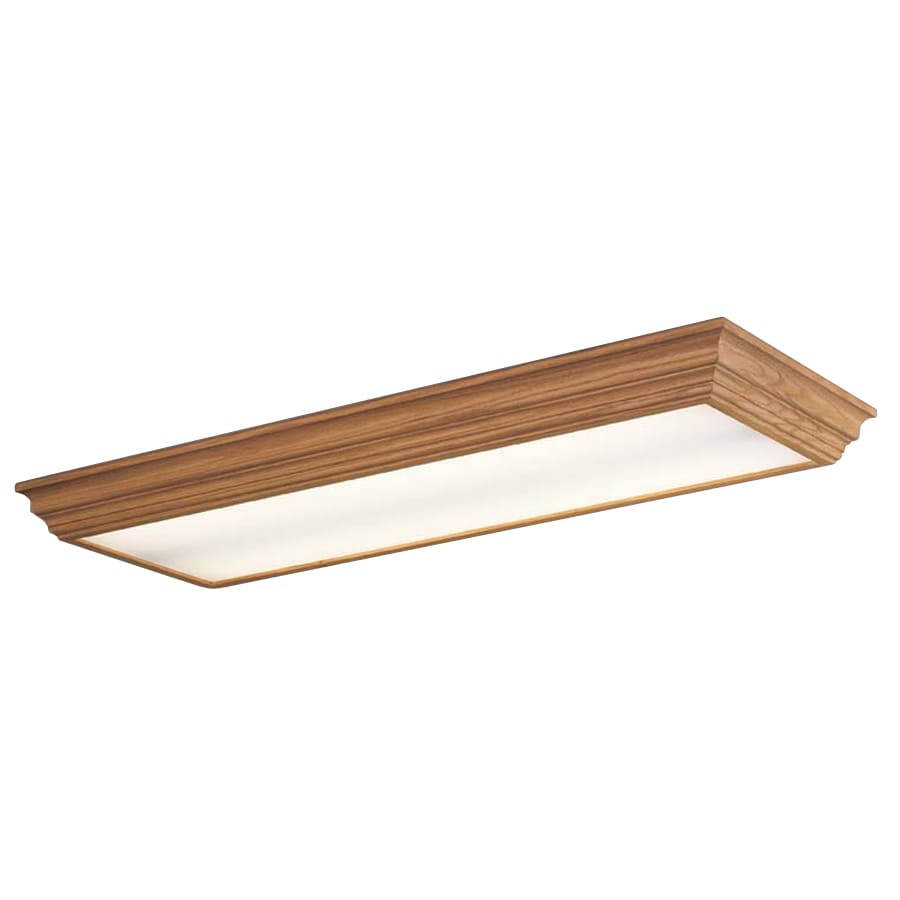 Portfolio Flush Mount Fluorescent Light (Common: 4-ft ...