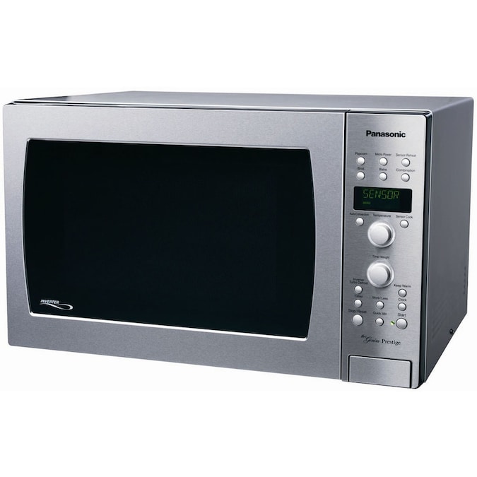 Panasonic 1 5 Cu Ft 1 100 Watt Countertop Convection Microwave Silver In The Countertop Microwaves Department At Lowes Com