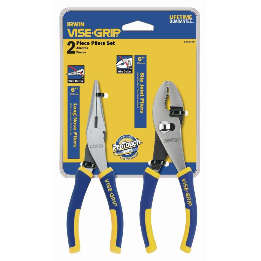 IRWIN VISEGRIP 2piece Slip Joint and Long Nose Pliers Set in the