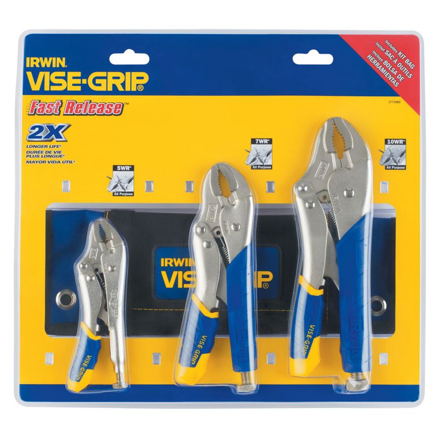 IRWIN VISE-GRIP Fast Release 3-Pack Locking Plier Set at Lowes.com