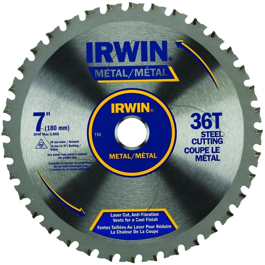 IRWIN 7in 36Tooth Carbide Circular Saw Blade at