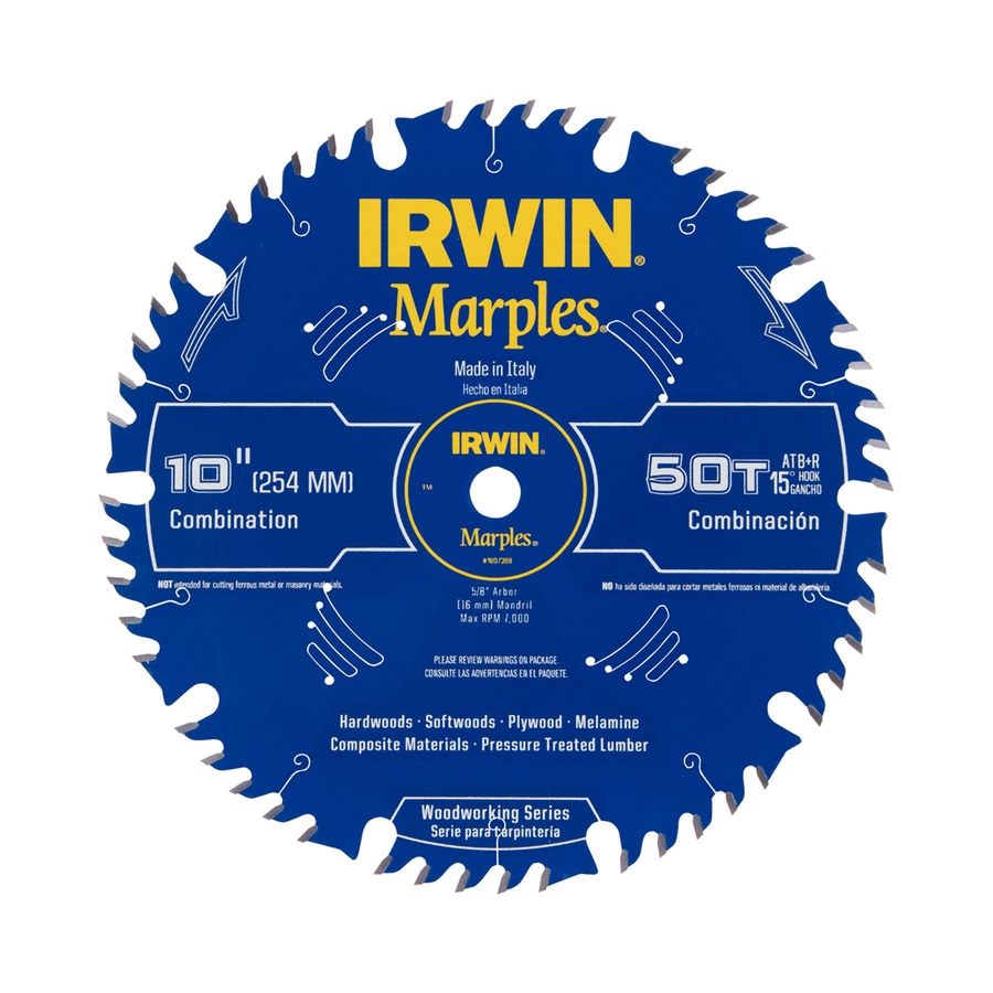IRWIN IRW 10-IN 50T MARP SAW BLD in the Circular Saw Blades department at 