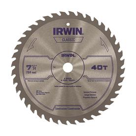 Circular Saw Blades At Lowes Irwin Clic 7 1 4 In 40 Tooth Carbide Circular Saw Blade