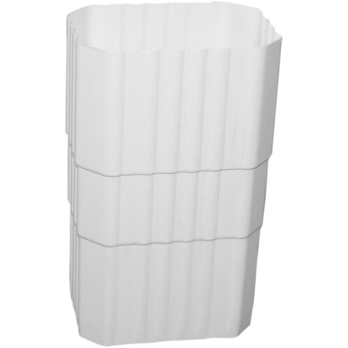 Genova 2" x 3" White Downspout Coupler at