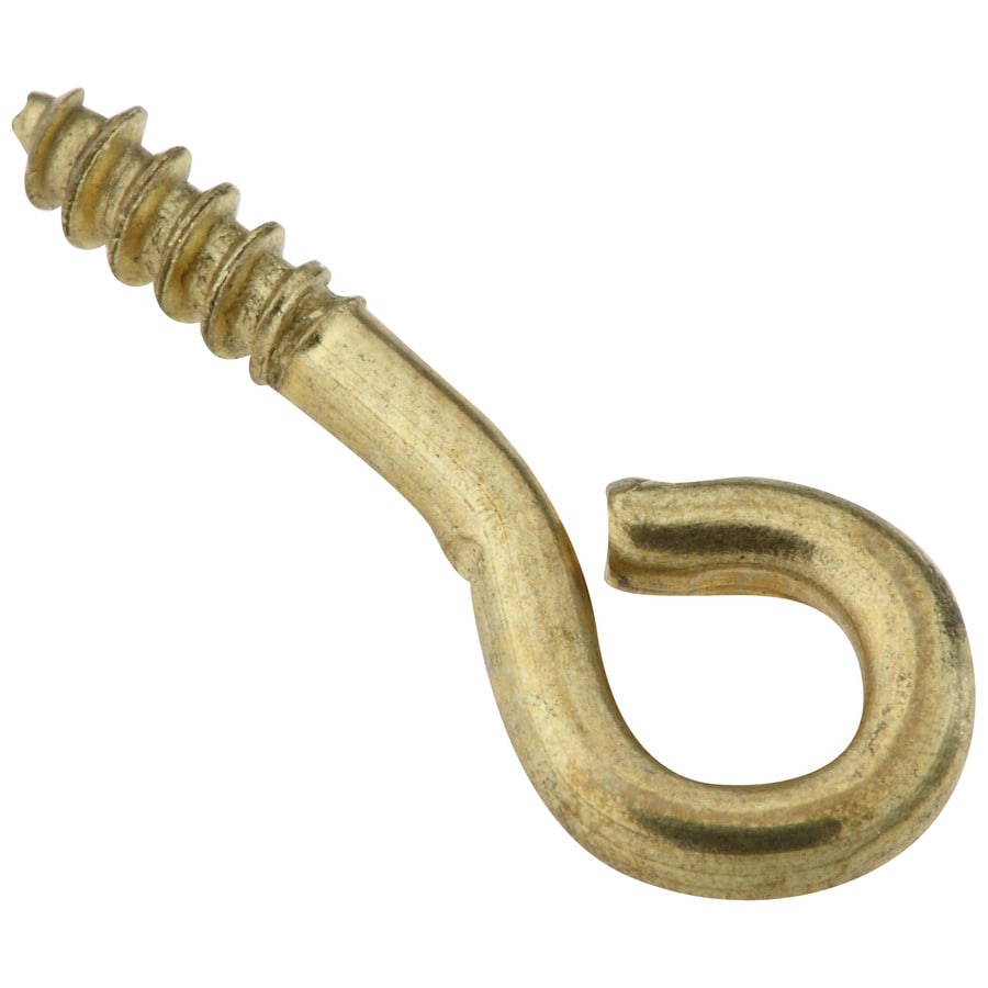 StanleyNational Hardware 7Pack Solid Brass Screw Eyes Hooks at