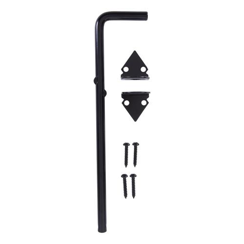 National Hardware 112/25in Black Gate Cane Bolt in the Gate Hardware