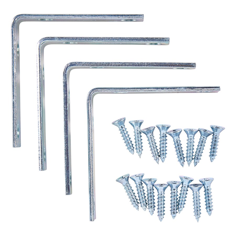 National 4 Pack 2 5 In Zinc Corner Brace At Lowes Com   038613227415 