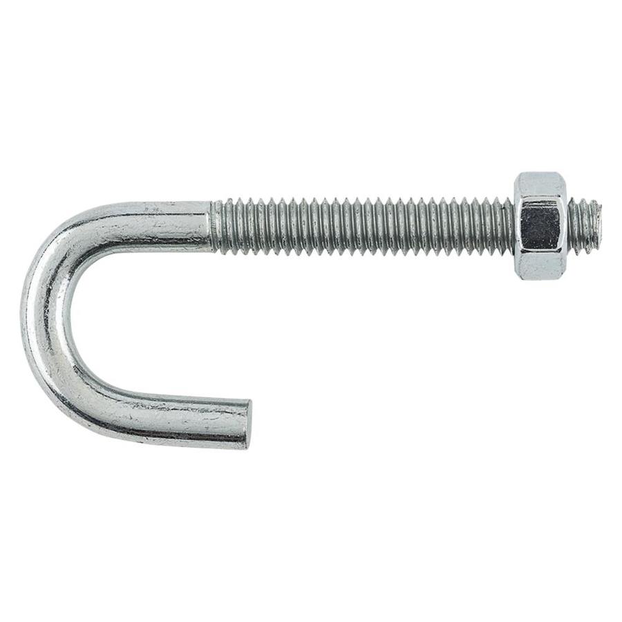 National Hardware 5/16-in x 3-in Zinc-Plated Coarse Thread J-Bolt in ...