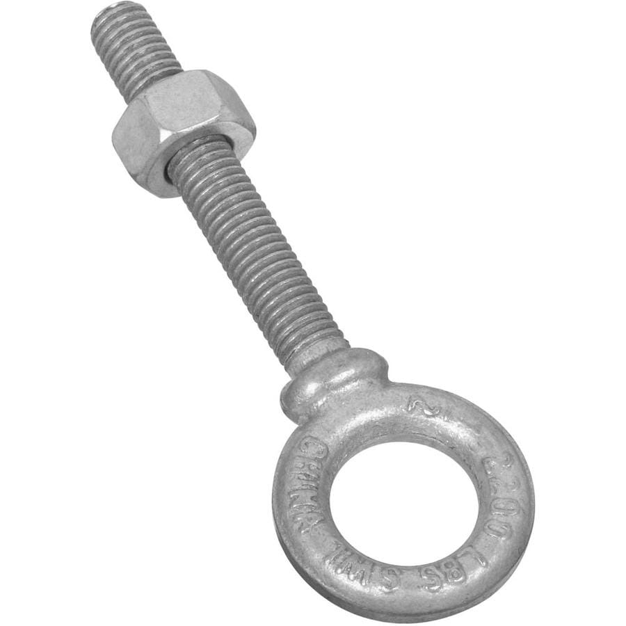 National Hardware 1/2in Galvanized/Uncoated Coarse Thread Eye Bolt in