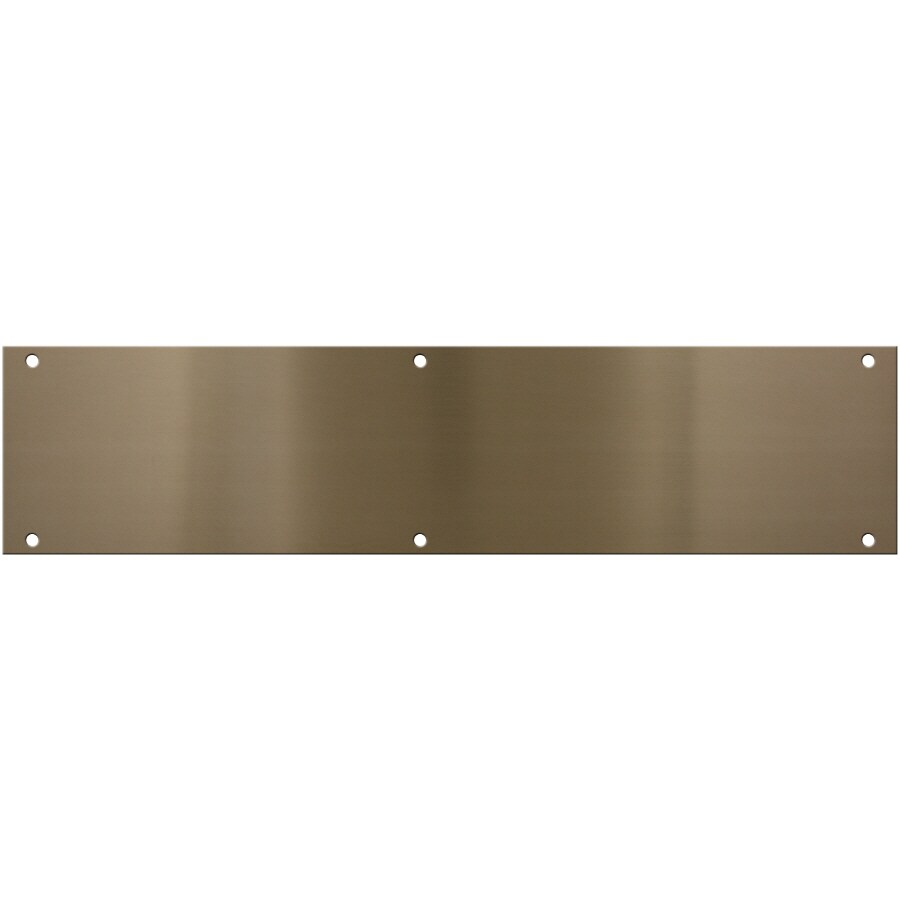National V1981 3.5-in x 15-in Antique Brass Entry Door Push Plate