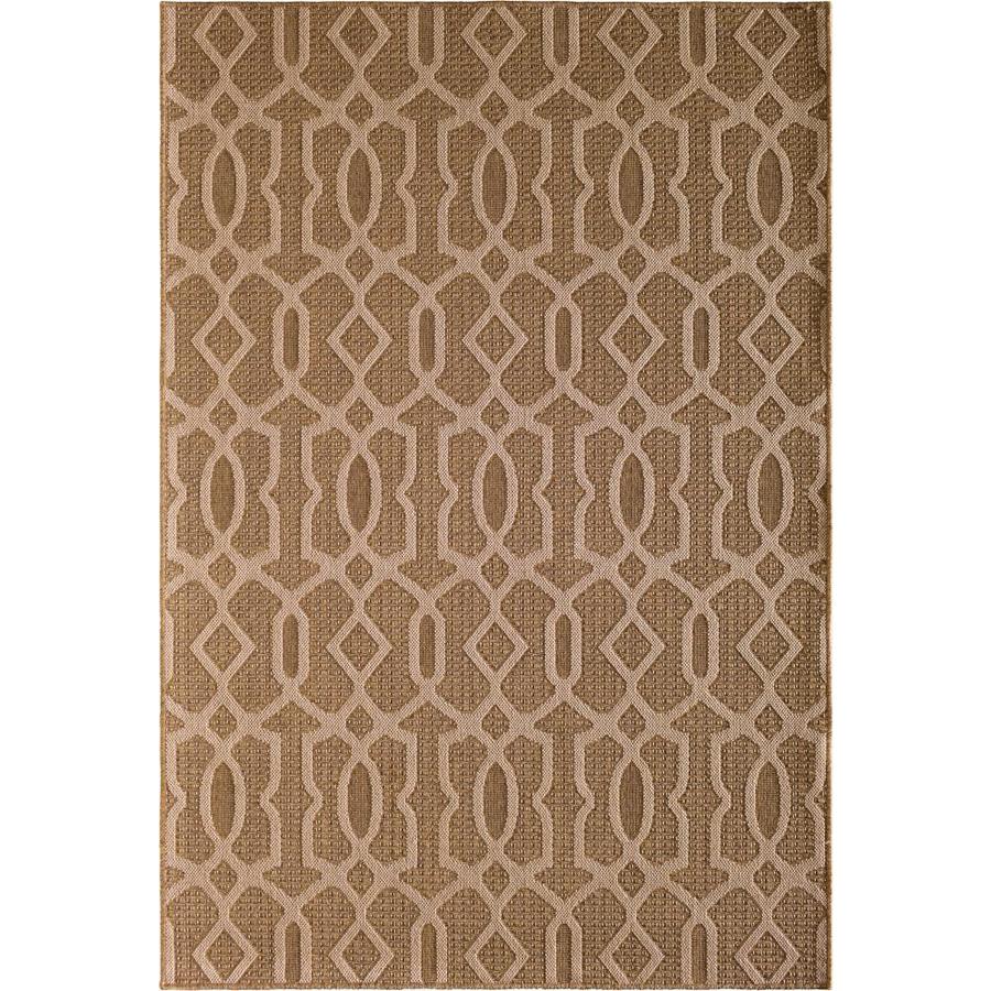 Natco Santorini Intwnd Frtwk Ea Nat 5x8 Brown Rectangular Indoor Natco Santorini Intwnd Frtwk Ea Nat 5x8 Brown Rectangular Indoor Outdoor Machine Made Coastal Area Rug Common 5 X 8 Actual Ft W L