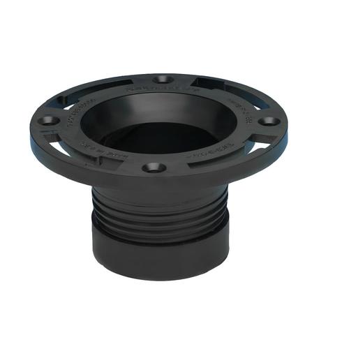Oatey 4 In. ABS TwistNSet Closet Flange in the Toilet Flanges