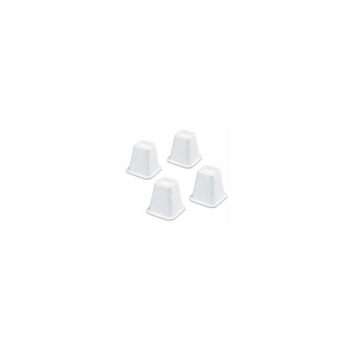 Whitmor 4 Piece 6 In White Plastic Bed Risers At Lowes Com