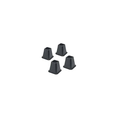 Whitmor 4 Piece 6 In Black Plastic Bed Risers At Lowes Com