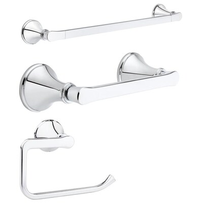 Pfister 3 Piece Auden Polished Chrome Decorative Bathroom Hardware Polished Chrome Decorative Bathroom