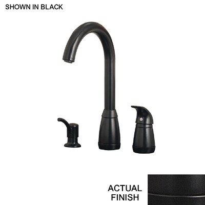Pfister Contempra Black 1 Handle Pull Down Kitchen Faucet At Lowes Com