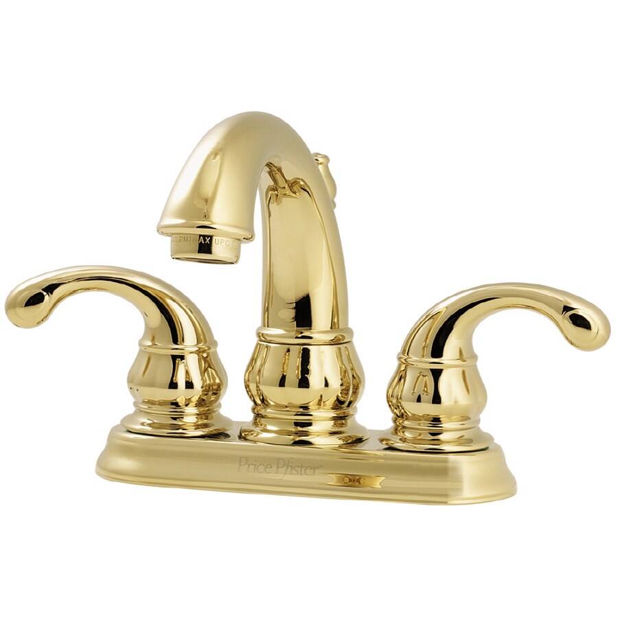 Price Pfister Treviso Polished Brass 2Handle WaterSense Bathroom