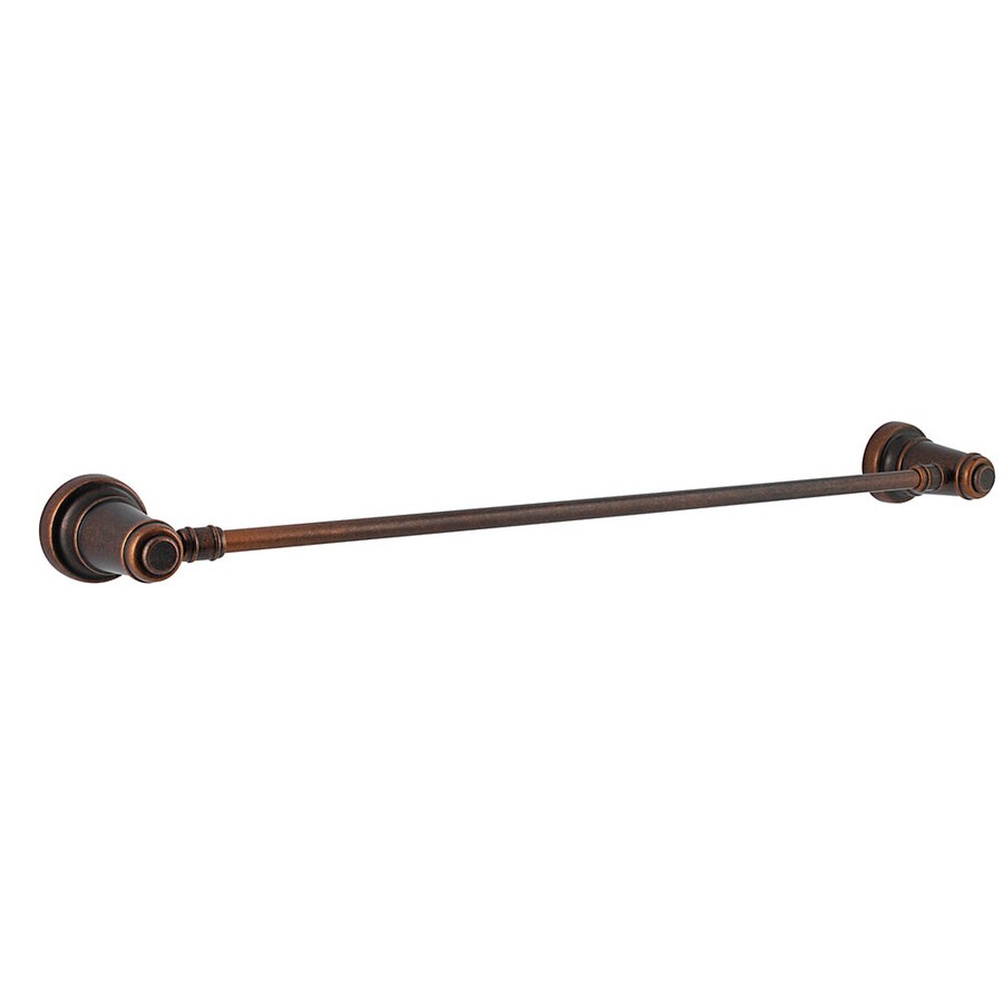 Shop Pfister Ashfield Rustic Bronze Single Towel Bar (Common: 24-in ...