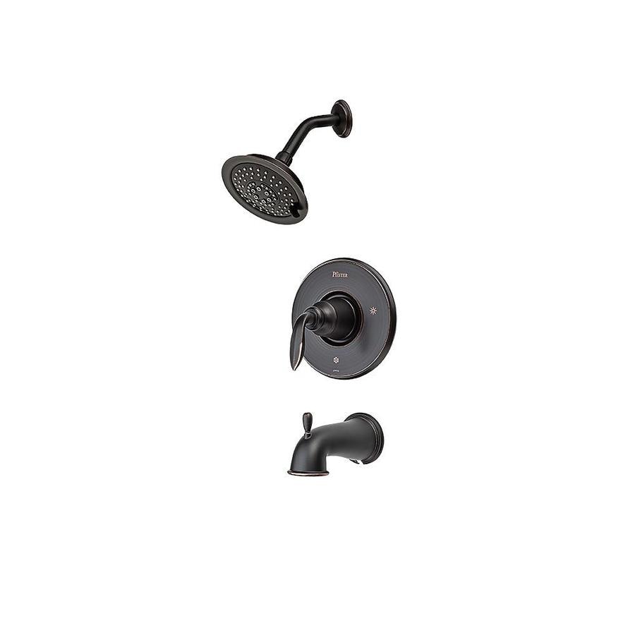 Shop Pfister Avalon Tuscan Bronze 1-Handle Bathtub and Shower Faucet ...