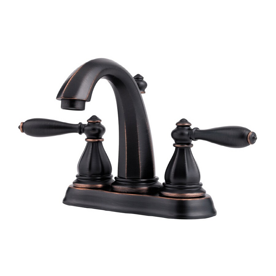 Price Pfister Bronze 2-handle Bathroom Faucet (Drain Included) at Lowes.com