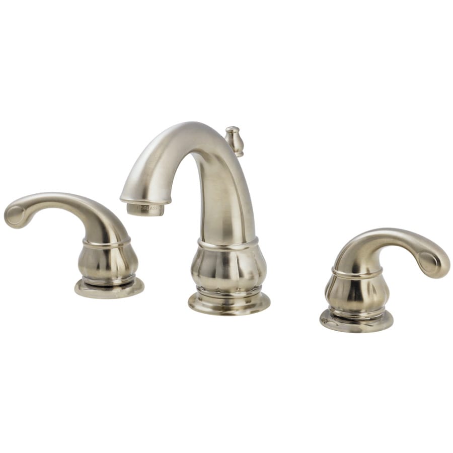 Pfister F-49-DK00 Treviso Brushed Nickel 2-Handle WaterSense Bathroom Sink Faucet (Drain Included)