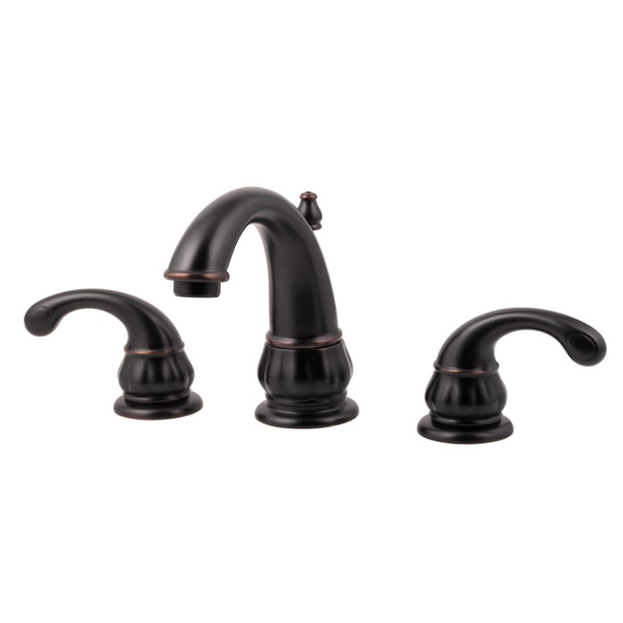 Pfister Treviso Tuscan Bronze 2 Handle WaterSense Bathroom Sink Faucet (Drain Included)