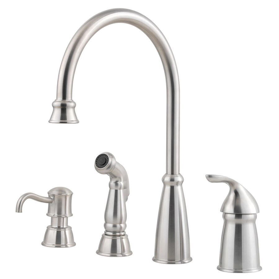 Shop Pfister Avalon Stainless Steel 1 Handle High Arc Kitchen in Pfister Avalon Kitchen Faucet