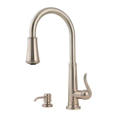 Pfister Ashfield Brushed Nickel 1 Handle Pull Down Kitchen Faucet