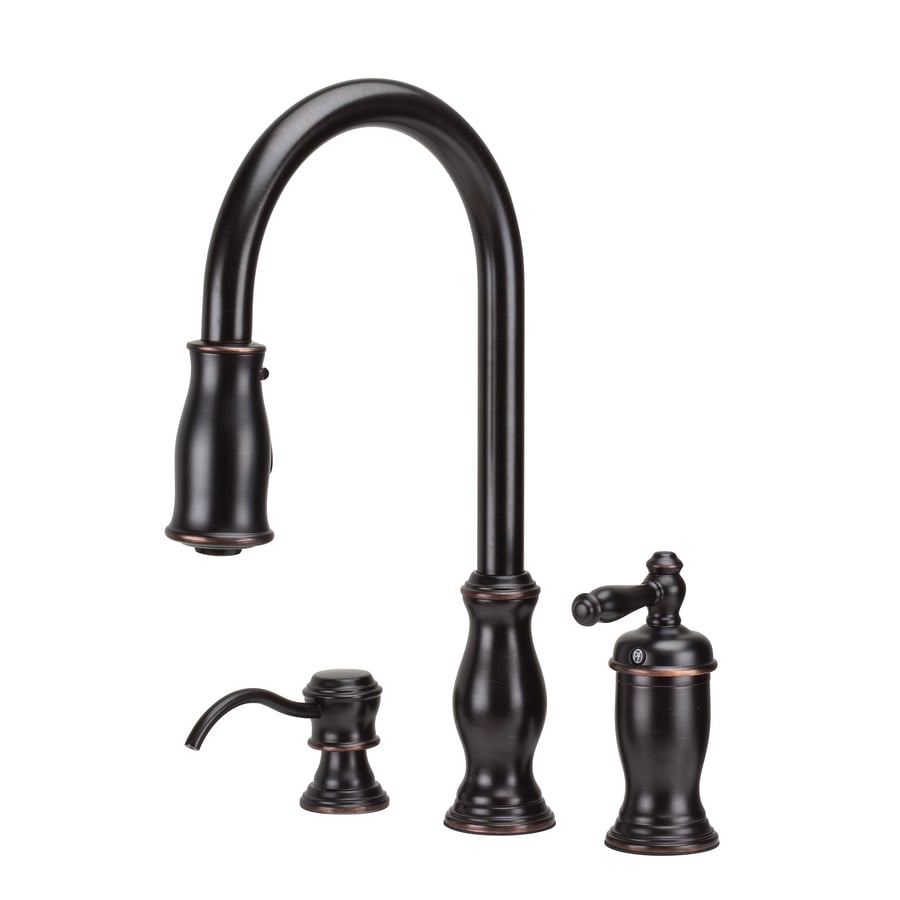 Shop Pfister Hanover Tuscan Bronze 1 Handle Pull Down Kitchen truly Famous kitchen sink faucets lowes – Top Photo Resource
