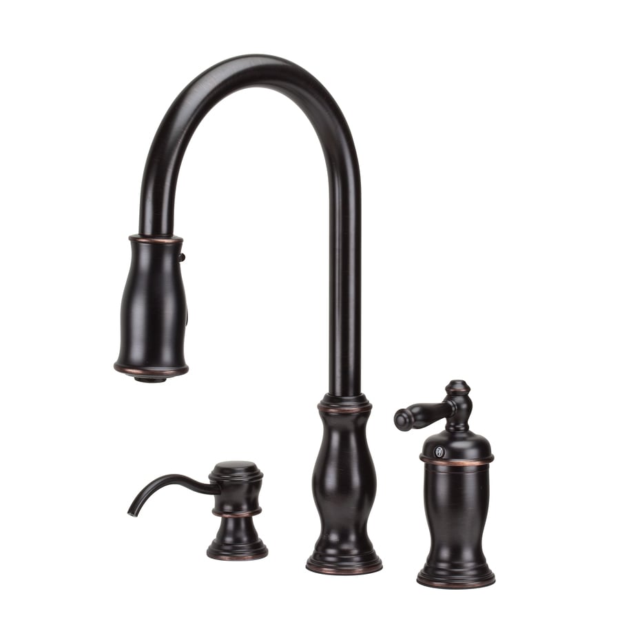 Shop Pfister Hanover Tuscan Bronze 1 Handle Pull Down Kitchen