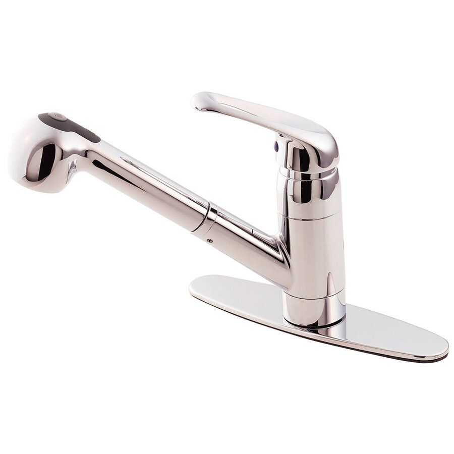 Pfister Genesis Polished Chrome 1 Handle Pull Out Kitchen Faucet At Pfister Genesis Polished Chrome 1 Handle Pull Out Kitchen Faucet