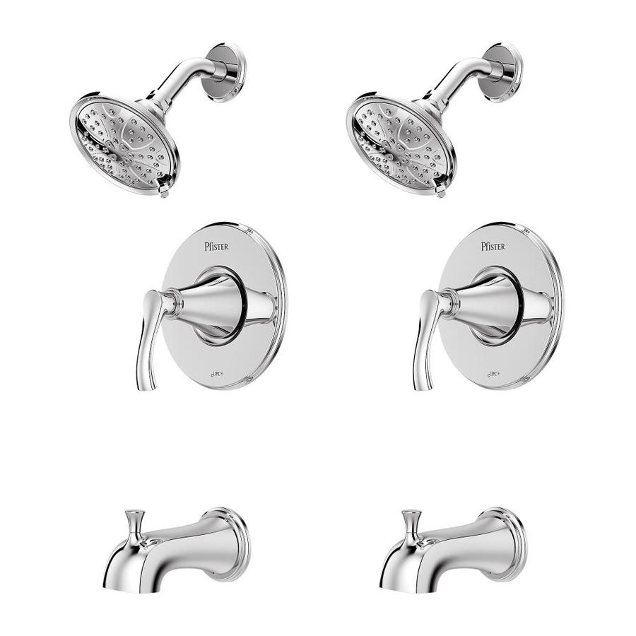 Pfister Auden Polished Chrome 1Handle Bathtub and Shower Faucet with