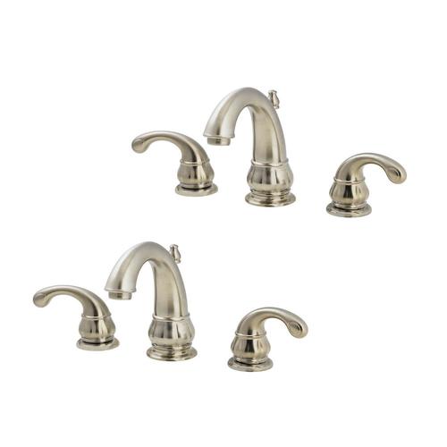 Pfister Treviso Brushed Nickel 2-Handle Widespread WaterSense Bathroom ...