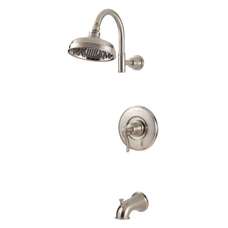 shop pfister ashfield brushed nickel 1-handle watersense bathtub shop pfister ashfield brushed nickel 1-handle watersense bathtub