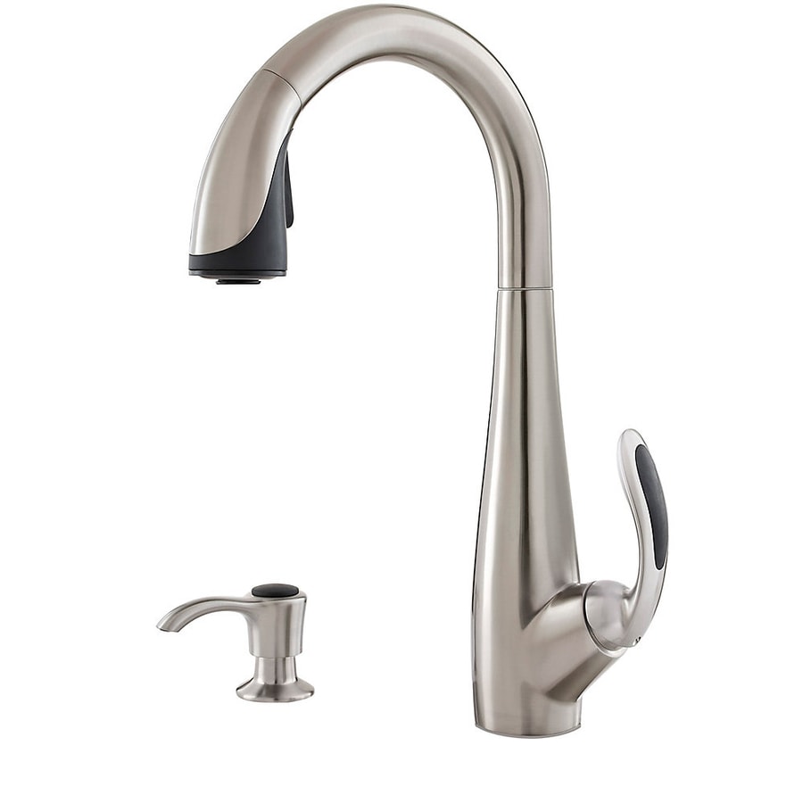 ... Nia Stainless Steel 1-Handle Pull-Down Kitchen Faucet at Lowes.com