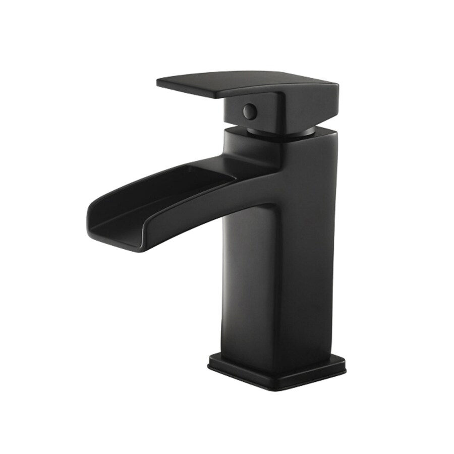 Pfister Kenzo Black Single hole/4-in centerset 1-handle WaterSense