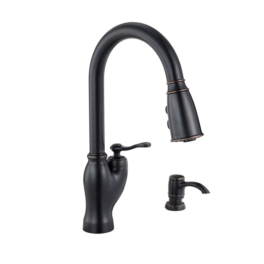 Shop Pfister Glenfield Tuscan Bronze 1Handle PullDown Kitchen Faucet