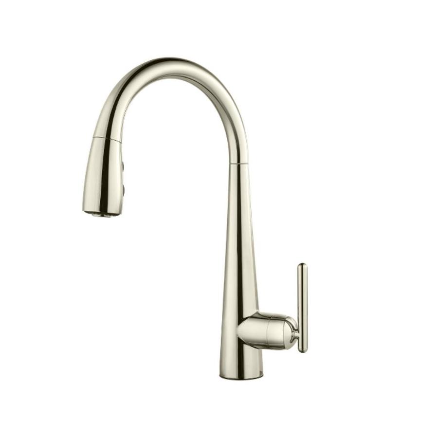 Pfister Lita Polished Nickel 1 Handle High Arc Kitchen