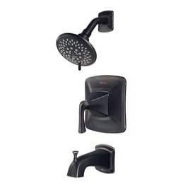Pfister Selia Tuscan Bronze 1-Handle Bathtub and Shower Faucet with Valve