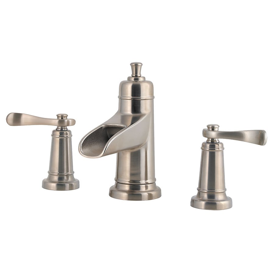 Pfister Ashfield Brushed Nickel 2 Handle Widespread Watersense