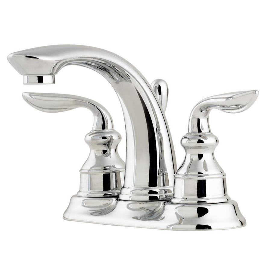 Pfister Avalon Polished Chrome 2-Handle 4-in Centerset ...