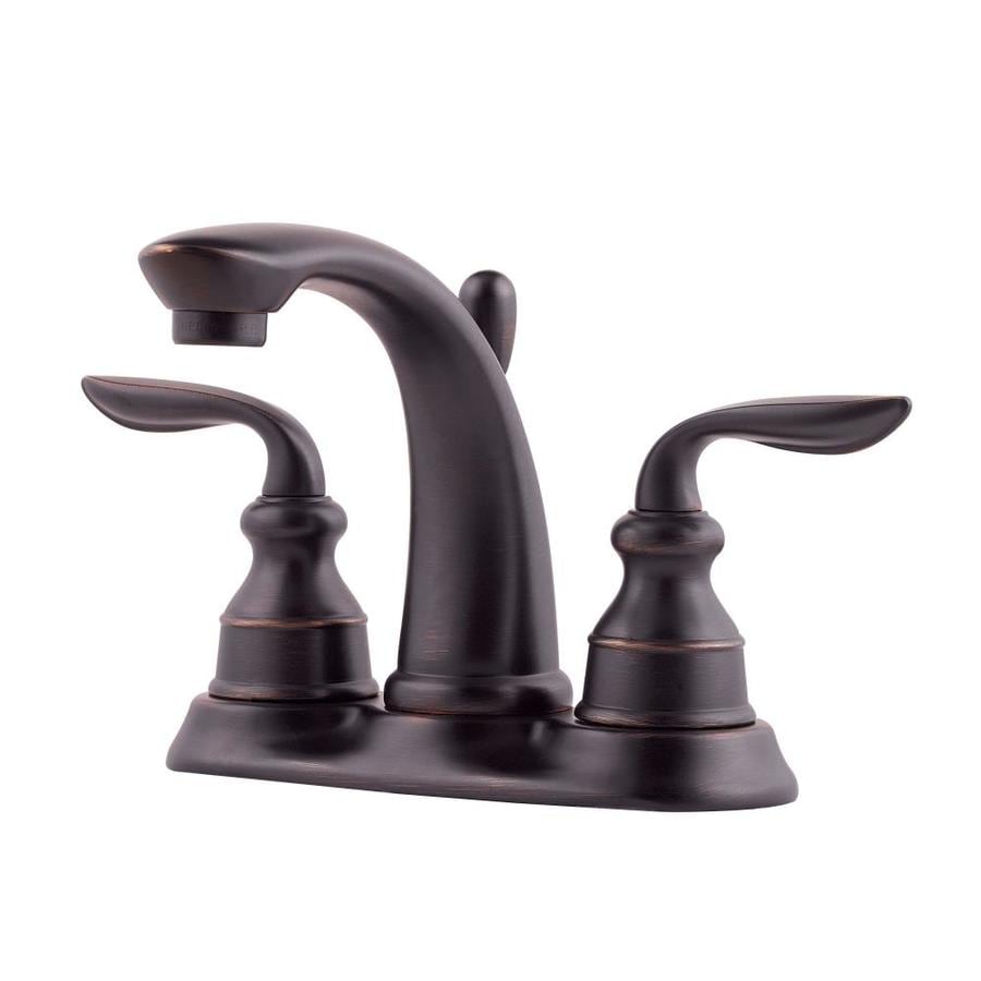 Pfister Avalon Tuscan Bronze 2-Handle 4-in Centerset ...