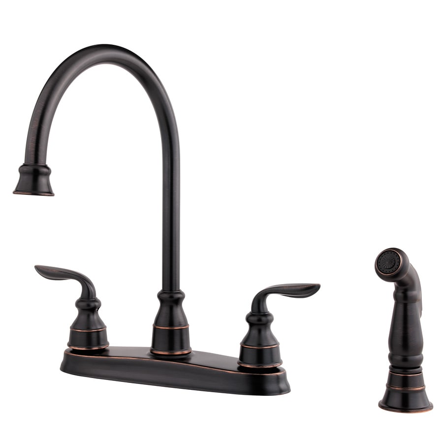 Pfister Avalon Tuscan Bronze 2-Handle High-Arc Kitchen Faucet at Lowes.com