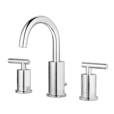 Pfister Contempra Polished Chrome 2-handle Widespread WaterSense Bathroom Sink Faucet with Drain