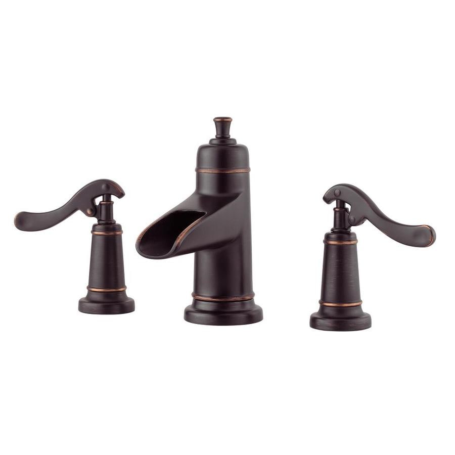 Pfister Ashfield Tuscan Bronze 2-Handle Widespread WaterSense Bathroom